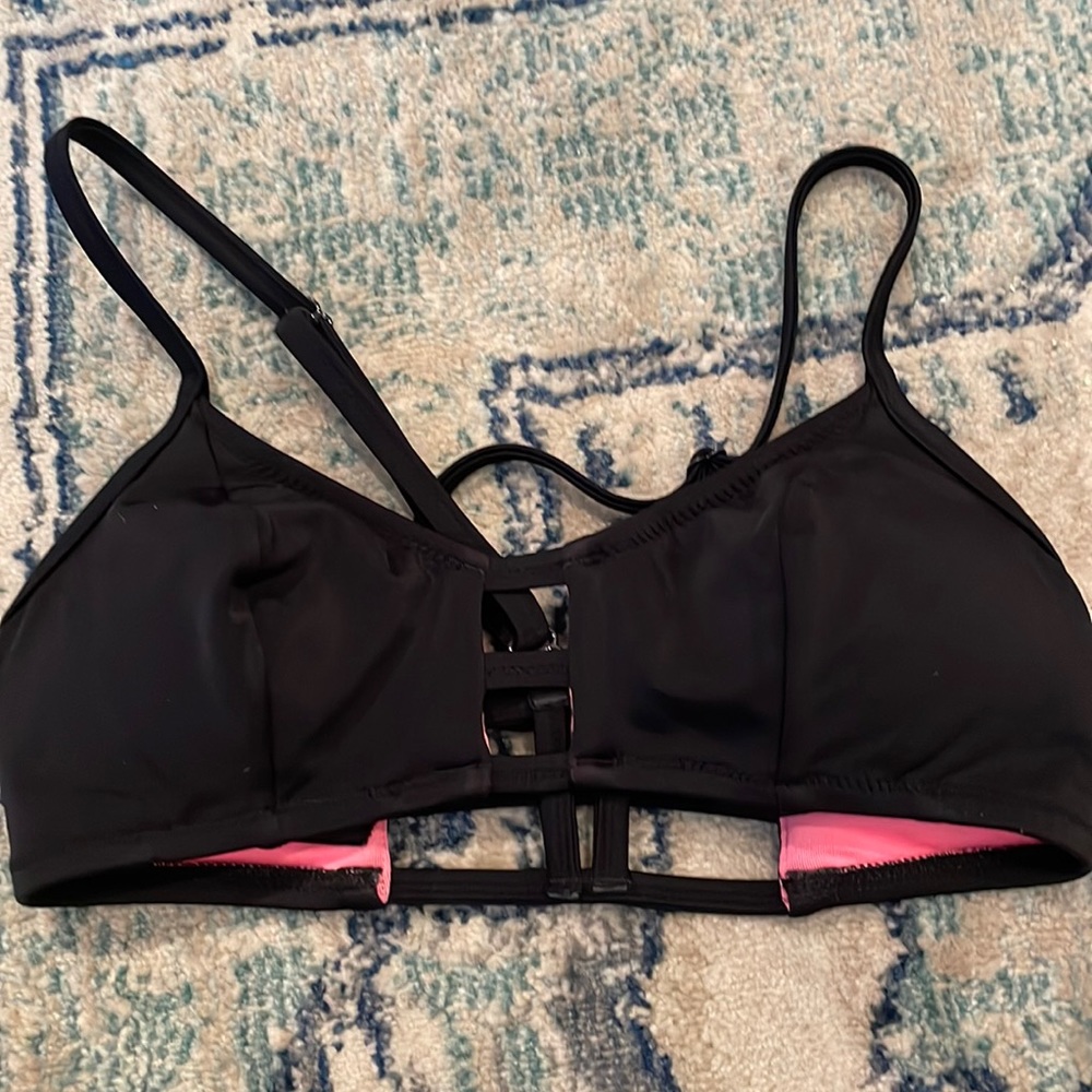 Victoria’s Secret PINK black bathing suit top